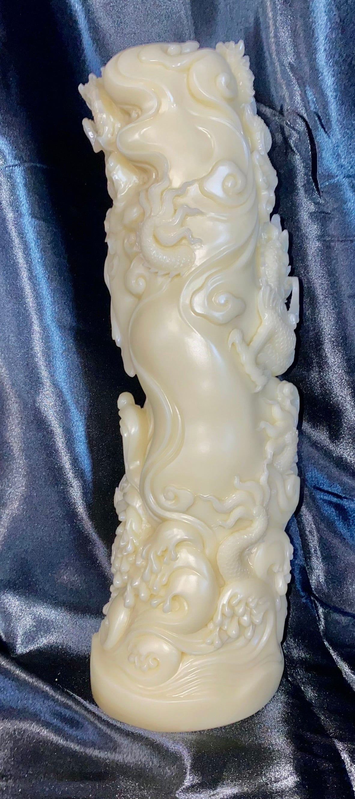 Quan Yin in a Cave Statue, Tagua Fruit (AKA PalmIvory)