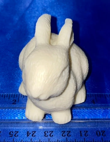 Rabbit Figurine made of Tagua Fruit (AKA Palm FruitIvory)