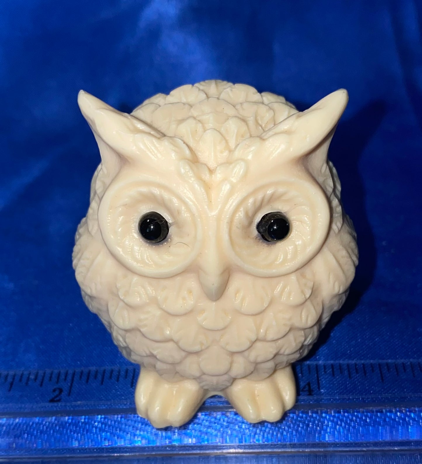 Owl Figurine made of Tagua Fruit (AKA Palm FruitIvory)