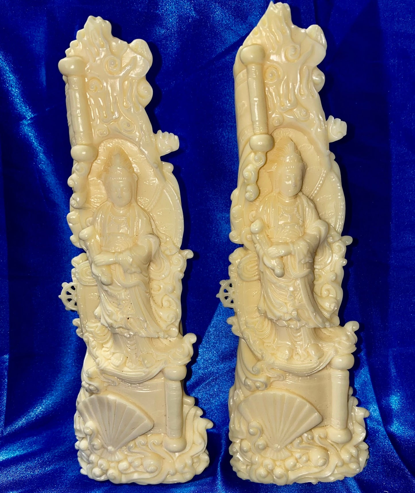 Kwan Yin Statue (cave) sm, Tagua Fruit (AKA Palm FruitIvory)