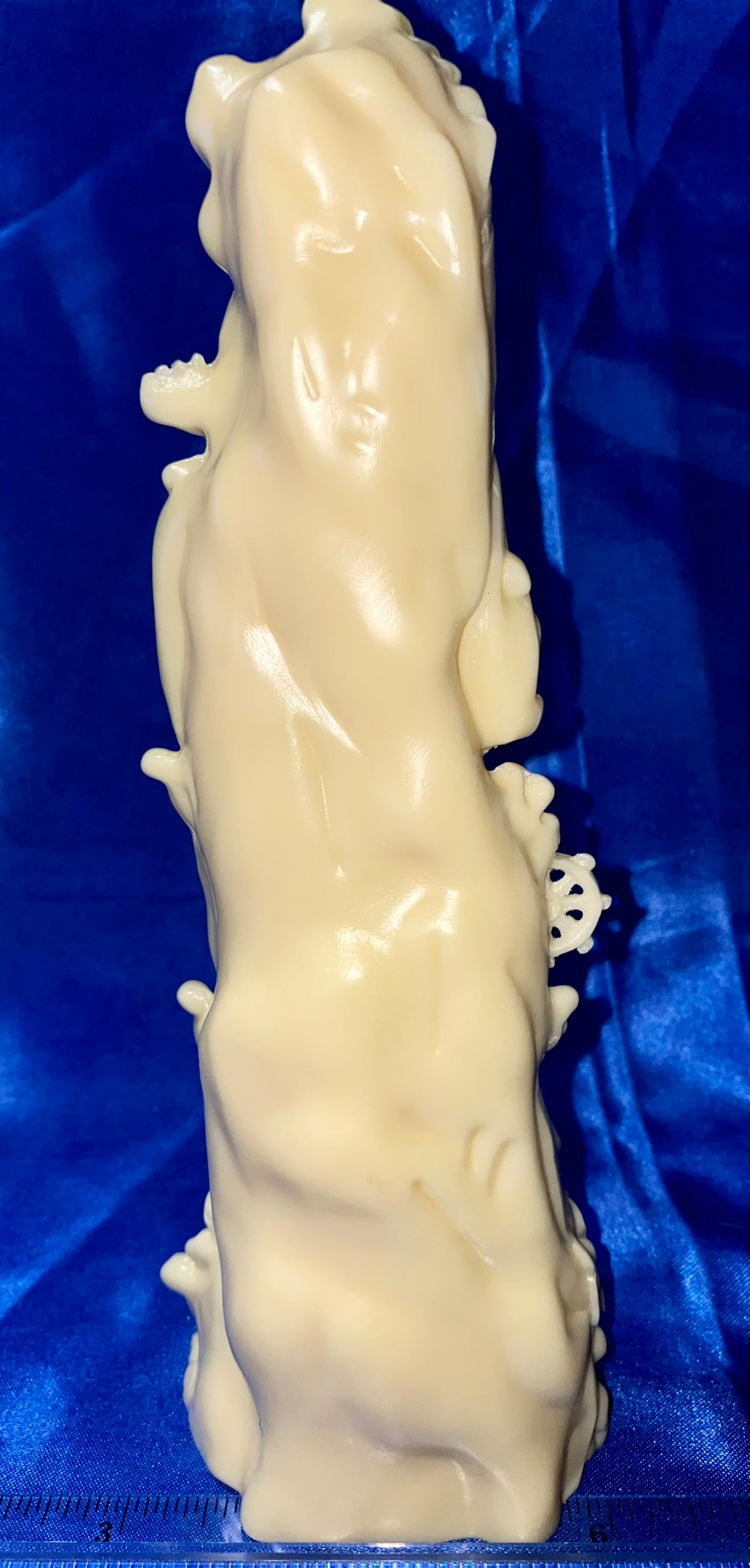 Kwan Yin Statue (cave) sm, Tagua Fruit (AKA Palm FruitIvory)