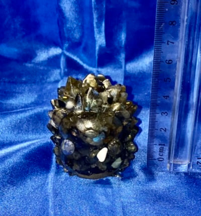 Resin Hedgehog Figurine (Labradorite filled)