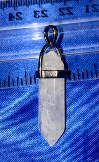 Rose Quartz Pendulum Pendants - polished stone sculptures