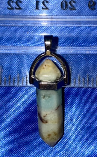 Ocean Jasper Pendulum Pendants - polished stone sculptures