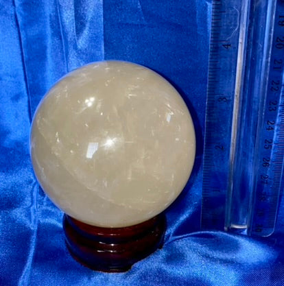 Honey Calcite Sphere m2