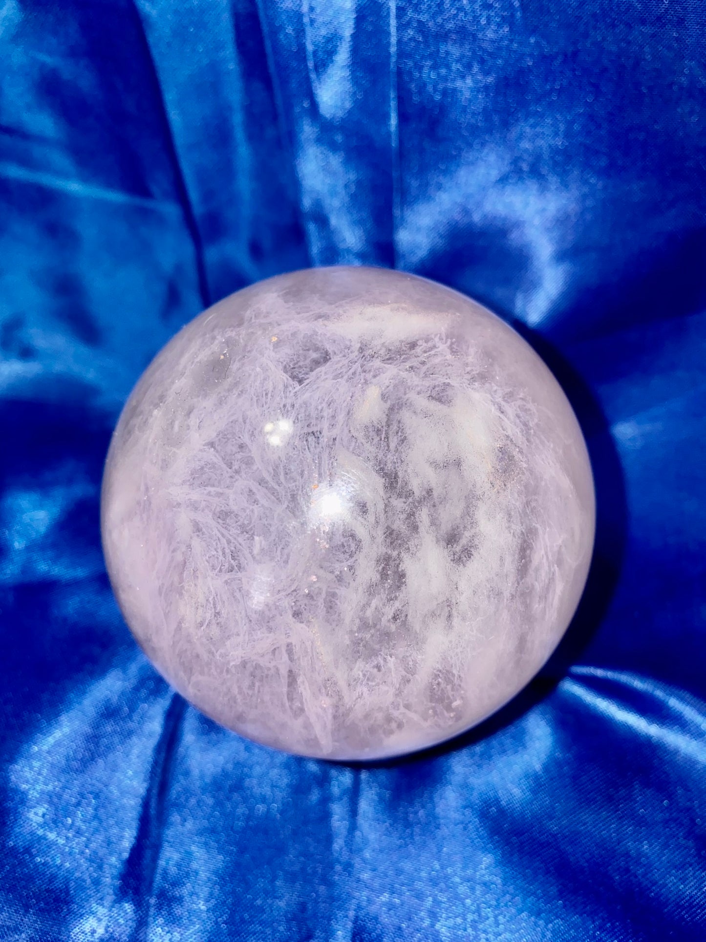 Pink Smelting Quartz Sphere m6