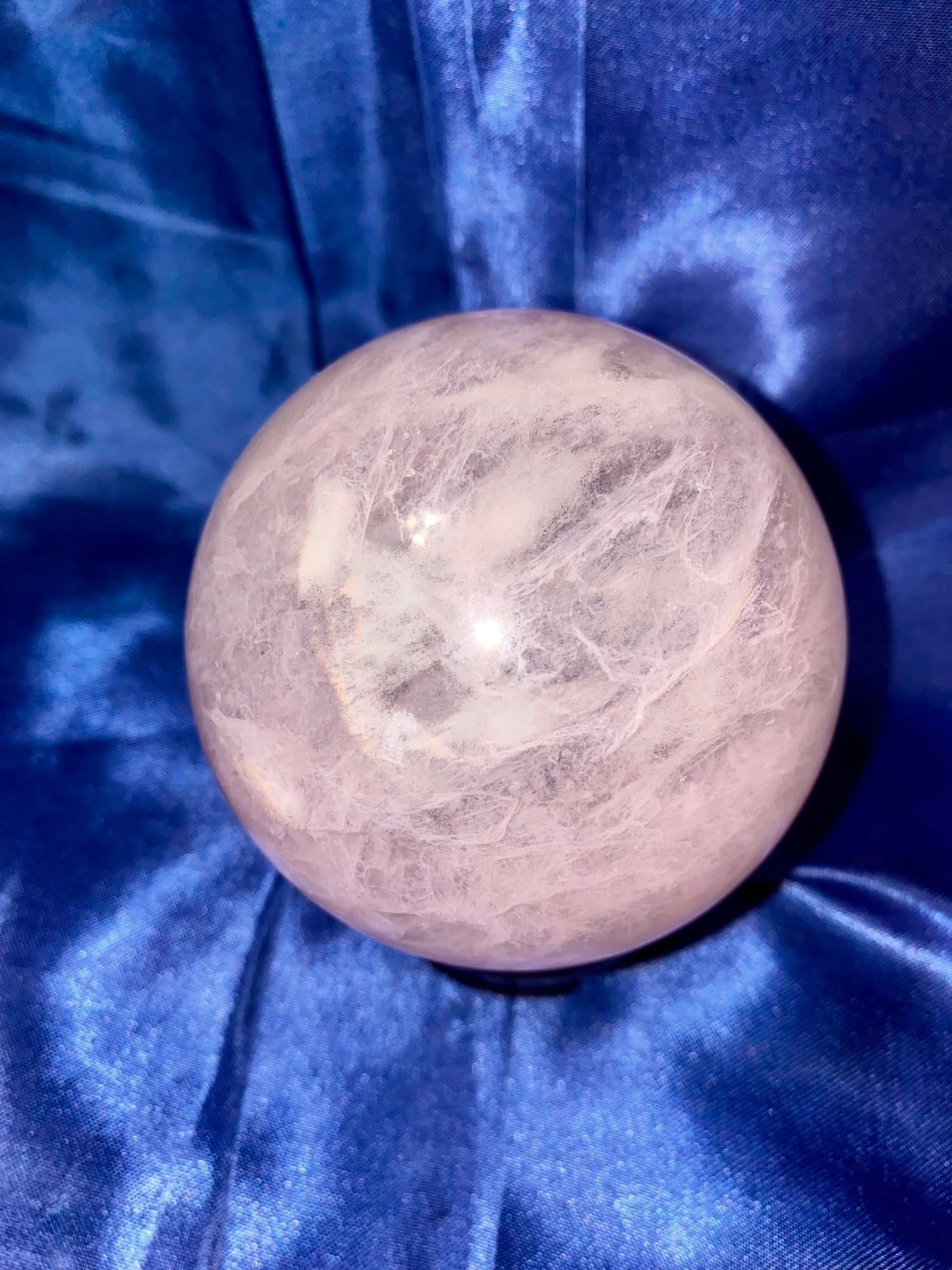 Pink Smelting Quartz Sphere m6