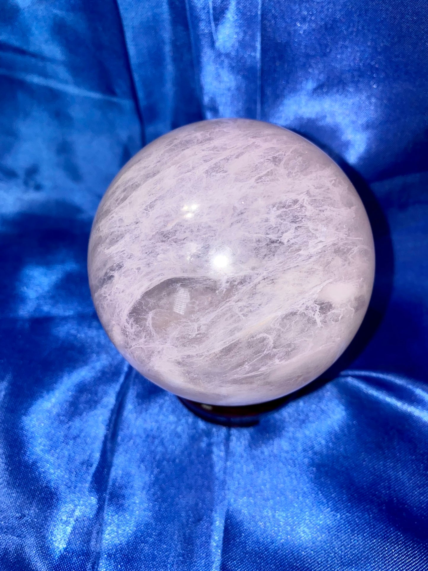 Pink Smelting Quartz Sphere m6