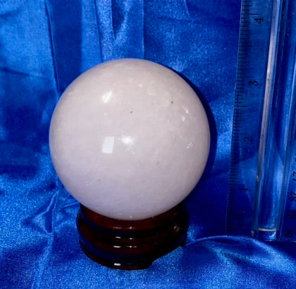 Pink Smelting Quartz Sphere m8