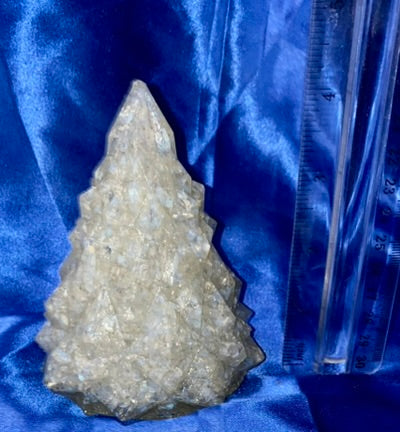 Stone-Chip-Filled Resin Christmas Tree Statue Figurine