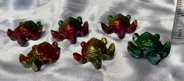 Bismuth Turtle Figurines