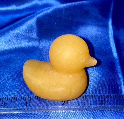 Yellow Calcite Duck Figurine